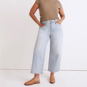 madewell the perfect vintage wide-leg crop jeans